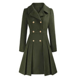 Eleganter Wintermantel – Olive
