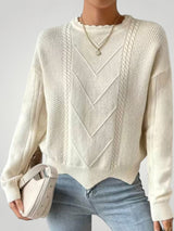 Nina | This Damenpullover elegant und wintertauglich – Beige