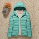 Elfriede | Damen Wasserdichte Stepp Regenjacke mit Kapuze – Türkis
