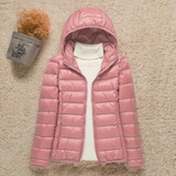 Elfriede | Damen Wasserdichte Stepp Regenjacke mit Kapuze – Rosa