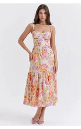 Elia | Damen Midi Kleid – Zartes Feminines Kleid für Sommer & Alltag 2026 – Blumen