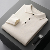 Emil | Herren Pullover Langarm für Freizeit – Weiß