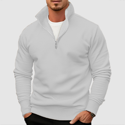 VALE | Casual men’s fleece polo shirt with zipper – Warm, comfortable & stylish