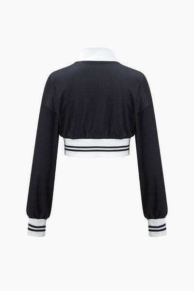 Christa | Sportliches Zweiteiler-Set mit Cropped-Jacke & weiter Hose