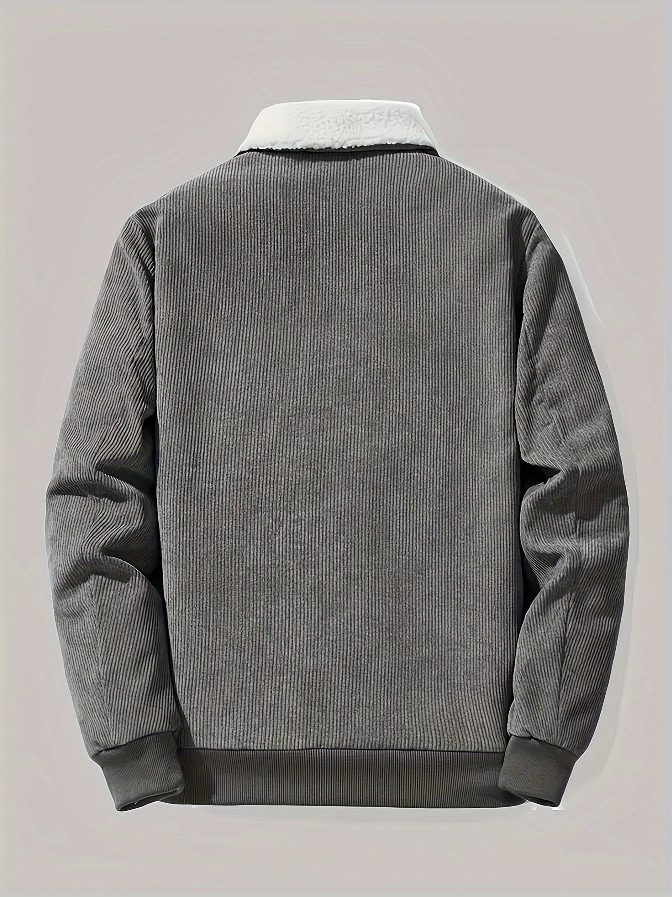 Lässige Label-Patch Fleece-gefütterte Winterjacke für Herren | Ideal für den Winter