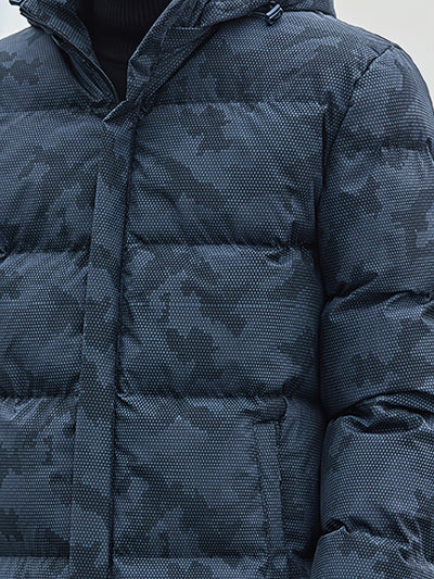 Casual Kapuzen Camo Winterjacke für Herren | Ideal für den Winter