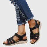 Nora | Elegante Sommer Sandalen Damen – Schwarz