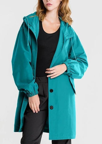 Stylische Wasserdichte Windbreaker Regenjacke in Oversize mit Kapuze für Damen | Ideal für den Winter