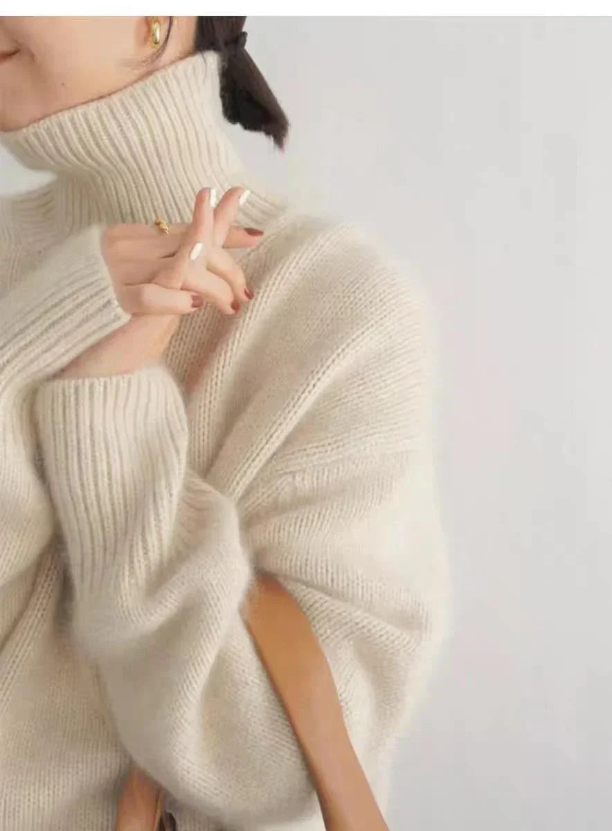 LOTTIE™ | CASHMERE-PULLOVER MIT STEHKRAGEN