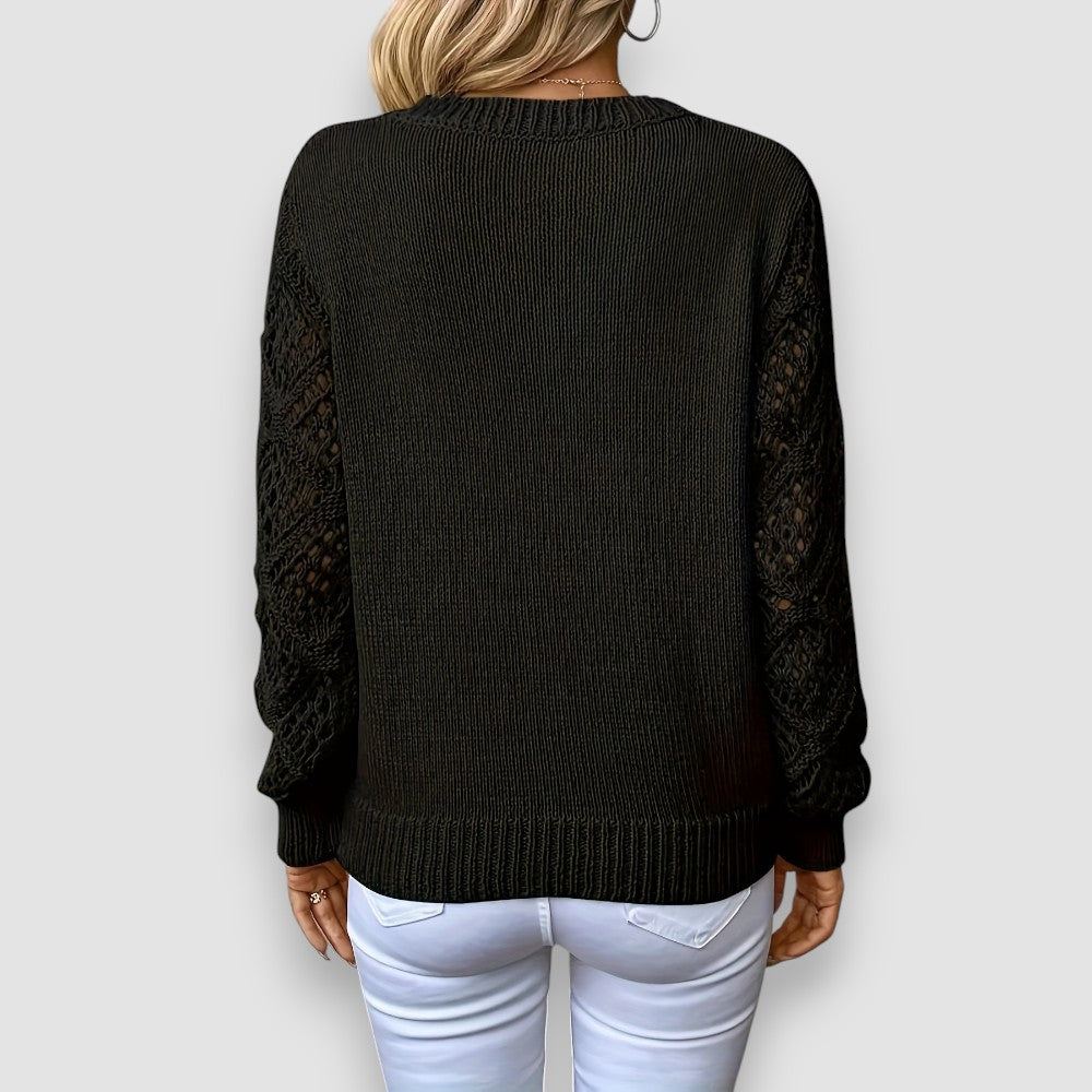 Lila | Langarm-Strickpullover