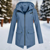 Daisy | Klassische wasserdichte Jacke für Regenwetter – Blau