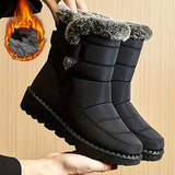 Britta | Wasserdichte Damen Daunenstiefel – Schwarz