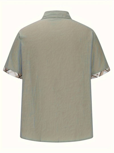 Michael - Stilvolles Trachtenhemd mit kariertem Grafikdruck