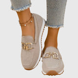 Helga | Damen Lässige Orthopädische Loafer – Beige