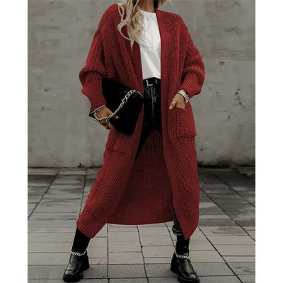 Giana - Bequeme Strickjacke aus Wolle mit praktischen Taschen für Damen