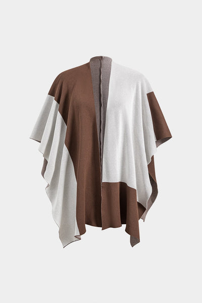 Elara | Elegantes Strick-Set mit Cape & Wide-Leg-Hose