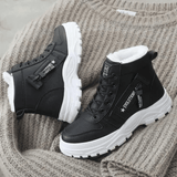 Mara | Wasserdichte Gefütterte Winterstiefel Für Damen – Schwarz