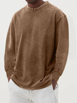 Fabian | Herren Oversized Langarm Strickpullover – Beige