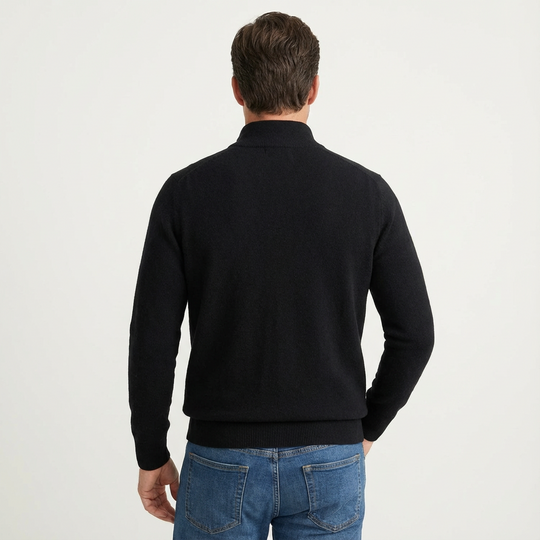 Fabian | Herren Quarter-Zip Pullover Stehkragen