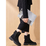 Fabienne | Damen Orthopädische Stiefeletten mit weichem Futter und Reißverschluss – Schwarz