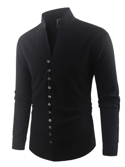 Shayne - Leichtes Hemd Aus Baumwoll Leinen Mit Langen Ärmeln