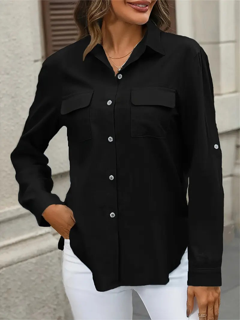 Athena - Baumwollhemd Mit Fronttaschen