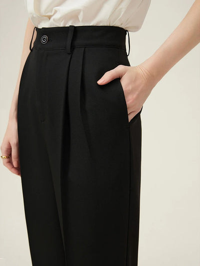 Thekla® | Klassische High-Waist-Bundfaltenhose