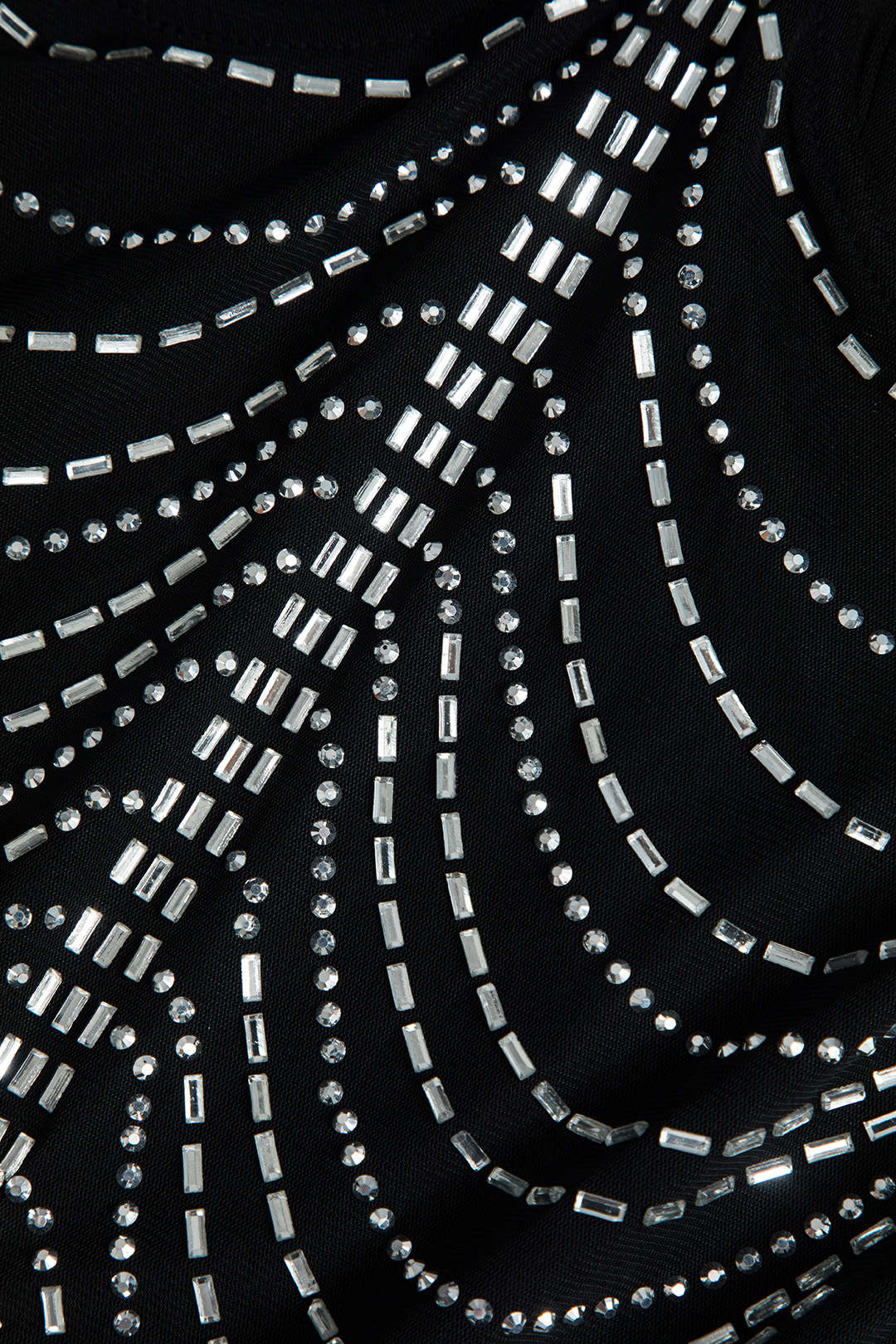 Celeste | Strassverziertes Mesh-Minikleid – Glitzernder Glamour für unvergessliche Nächte