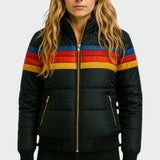 Elizabeth | Elegant Wasserdichte Jacke mit warmer Steppfüllung – Schwarz