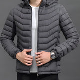 Fennick | Herren Steppjacke mit Kapuze – Grau