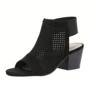 Clarrise - Damen-Sandalen mit klobigen Absätzen