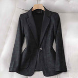 Figurbetonter Blazer Damen – Schwarz