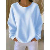 Finja | Damen Oversize Strickpullover – Himmelblau