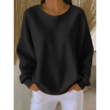 Finja | Damen Oversize Strickpullover – Schwarz