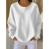 Finja | Damen Oversize Strickpullover – Weiß