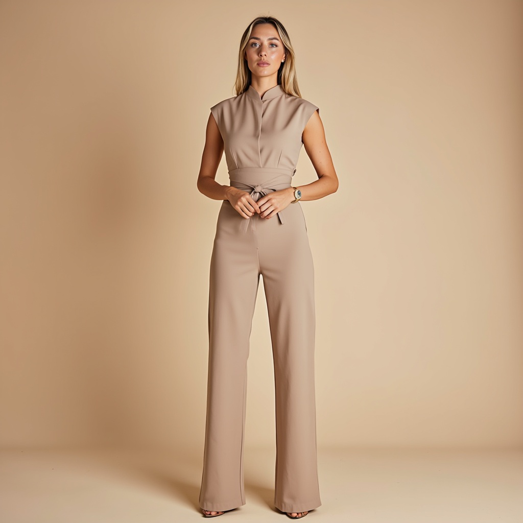 Eleganter ärmelloser Jumpsuit
