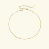 Flache Goldkette Damen – Gold
