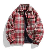 Flanell Jacke Herren – Rot
