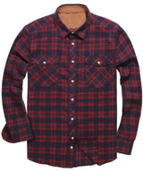 Flanellhemd Herren – Marinerot