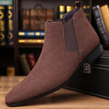 Florentin | Herren Chelsea Stiefeletten Wildleder – Kaffee