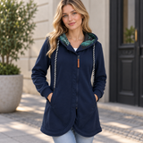 Florentine | Damen Wasserdichte Jacke Mit Kapuze Und Schutz Vor Regen – Marineblau