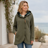 Florentine | Damen Wasserdichte Jacke Mit Kapuze Und Schutz Vor Regen – Grün