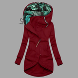 Florentine | Damen Wasserdichte Jacke Mit Kapuze Und Schutz Vor Regen – Rot