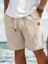 Florian | Herren Freizeitshorts mit Kordelzug Regular Fit – Beige