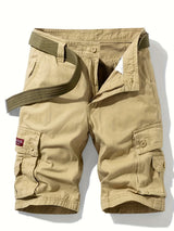 Herren Baumwoll Taktisch Cargo Shorts – Khaki