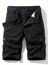 Herren Baumwoll Taktisch Cargo Shorts – Schwarz