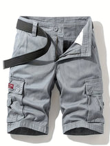 Herren Baumwoll Taktisch Cargo Shorts – Grau