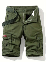 Herren Baumwoll Taktisch Cargo Shorts – Grun
