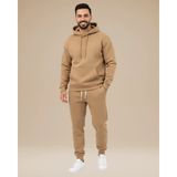 Friedrich | Herren Jogginganzug mit Kapuze und Jogginghose – Khaki