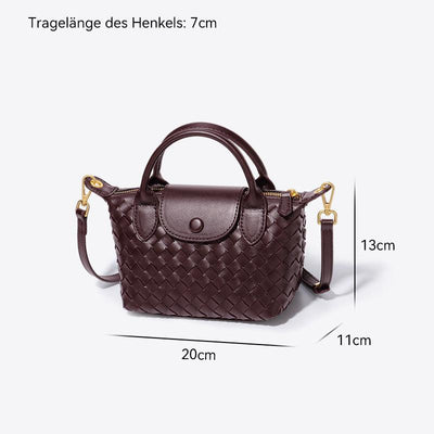 Geflochtene Mini-Tasche Damen – Kompakte Crossbody Bag mit Schulterriemen